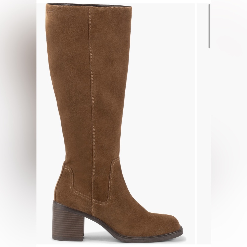 Vagabond Meryl Knee High Boots in Cocoa Brown Suede 40 / 10